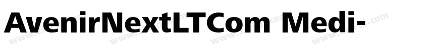 AvenirNextLTCom Medi字体转换